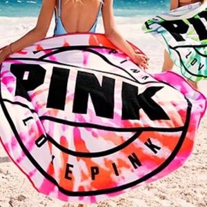 ❌SOLD❌ VS PINK round beach towel